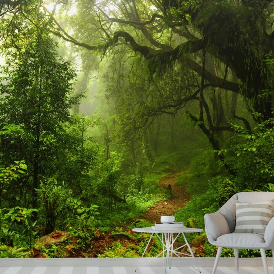 forest mural wallpaper Mama's Buzz